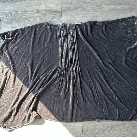 Calypso St  Barth Grey Batwing Sleeve Silk Blend Velvet Blouse - Picture 13 of 14